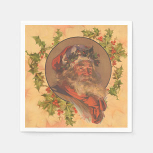 Servilleta De Papel Papá Noel Leyendecker Antiguo Victoriano