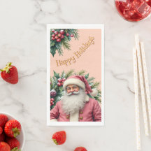 Papá Noel rosa de fiesta
