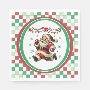 Servilleta De Papel Papá Noel Zoomie de Navidad