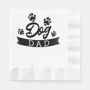 Servilleta De Papel Papá Perro Diseño Divertido - Idea de regalo para 