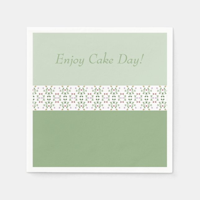 Servilleta De Papel Papel acentuado floral de Dainty (Anverso)