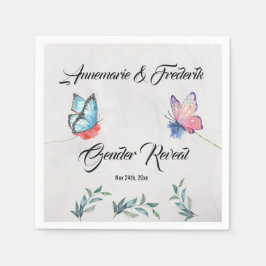 Servilleta De Papel Papel acuático rosa y azul