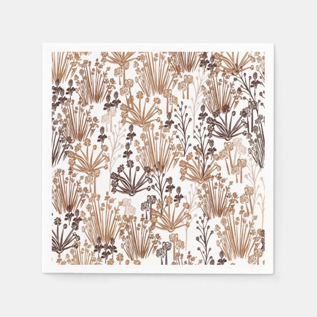 Servilleta De Papel Papel al aire libre de piel de boho y silbido rúst (Anverso)