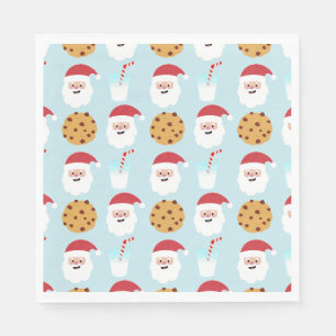 Servilleta De Papel Papel azul de la leche y las galletas de Santa Cru