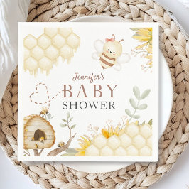 Servilleta De Papel Papel Baby Shower Bumble Bee