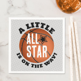 Servilleta De Papel Papel Baby Shower de baloncesto