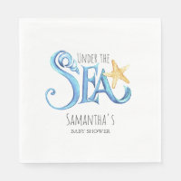 Papel Baby Shower de color de agua suave