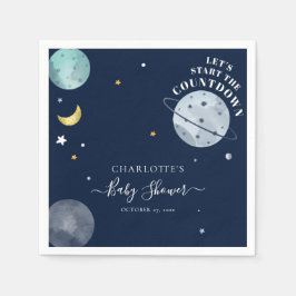 Servilleta De Papel Papel Baby Shower de Space Boy