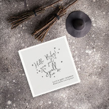 Papel Baby Shower neutral de Baby Spell Halloween