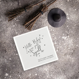 Servilleta De Papel Papel Baby Shower neutral de Baby Spell Halloween