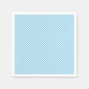 Servilleta De Papel Papel blanco sobre puntos de Polka azul pequeño pa