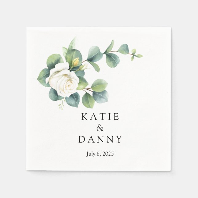 Servilleta De Papel Papel boda (Anverso)