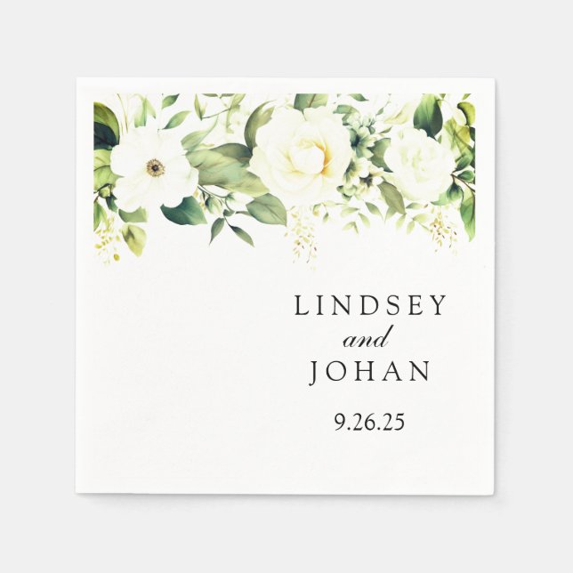 Servilleta De Papel Papel boda (Anverso)