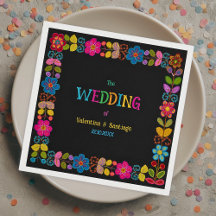 Papel boda mexicano moderno