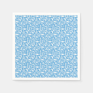 Servilleta De Papel Papel con Estampado de Floritura Azul