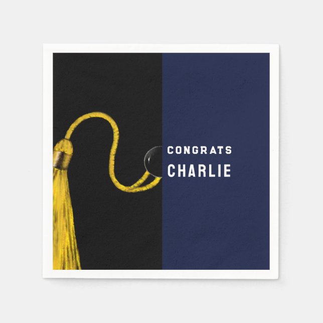 Servilleta De Papel Papel creativo del partido de graduación (Anverso)