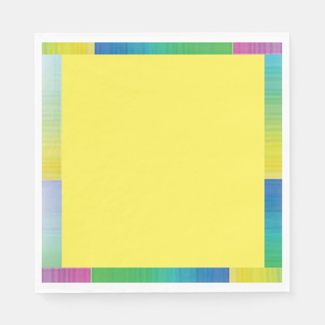 Servilleta De Papel Papel cuadrado multicolor (Anverso)