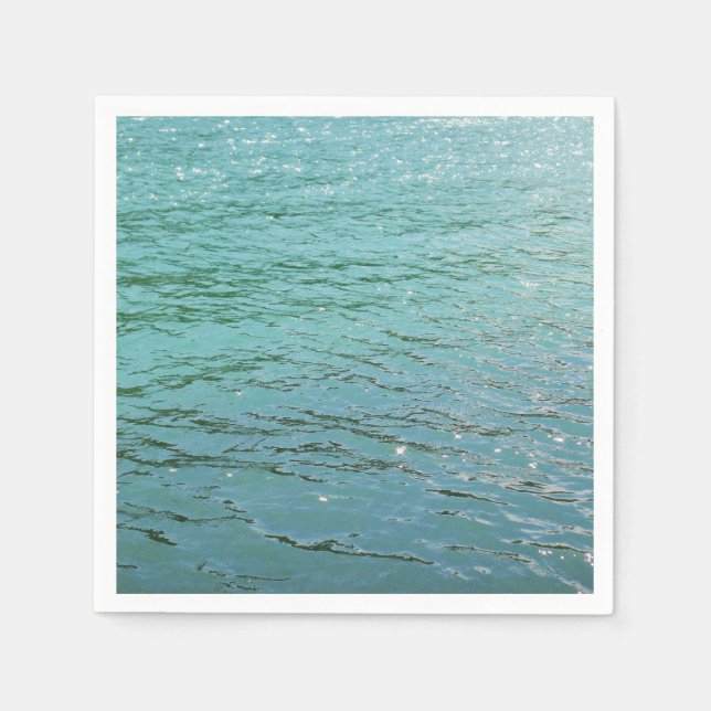 Servilleta De Papel Papel de agua azul bonito (Anverso)