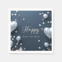 Papel de aniversario feliz Napkin