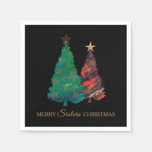 Servilleta De Papel Papel de árbol navideño chabacano napki