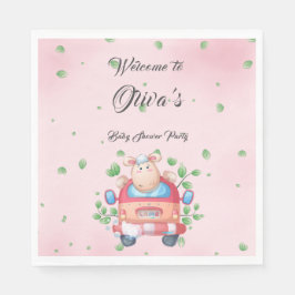 Servilleta De Papel Papel de Baby Shower de cordero para bebé