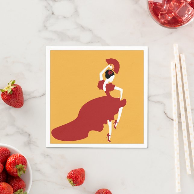 Servilleta De Papel Papel de bailarina Flamenco (In situ)