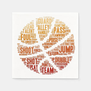 Servilleta De Papel Papel de básquet Napkins