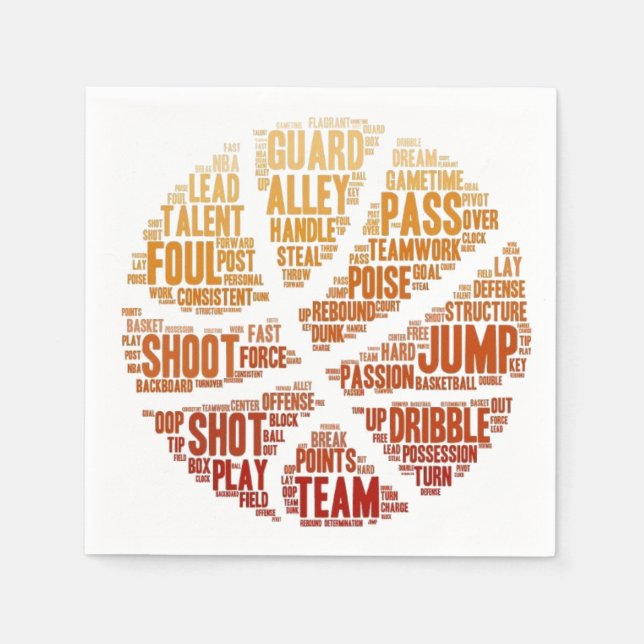 Servilleta De Papel Papel de básquet Napkins (Anverso)