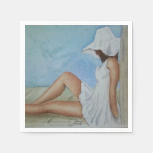 SERVILLETA DE PAPEL PAPEL DE BELLEZA DE BAÑO NAPKINS (Anverso)