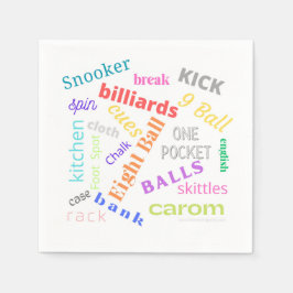 Servilleta De Papel Papel de billar