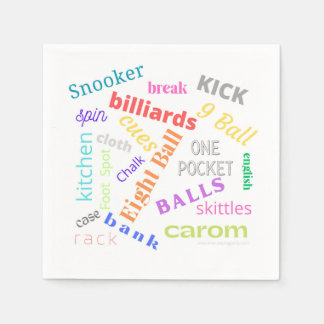 Servilleta De Papel Papel de billar
