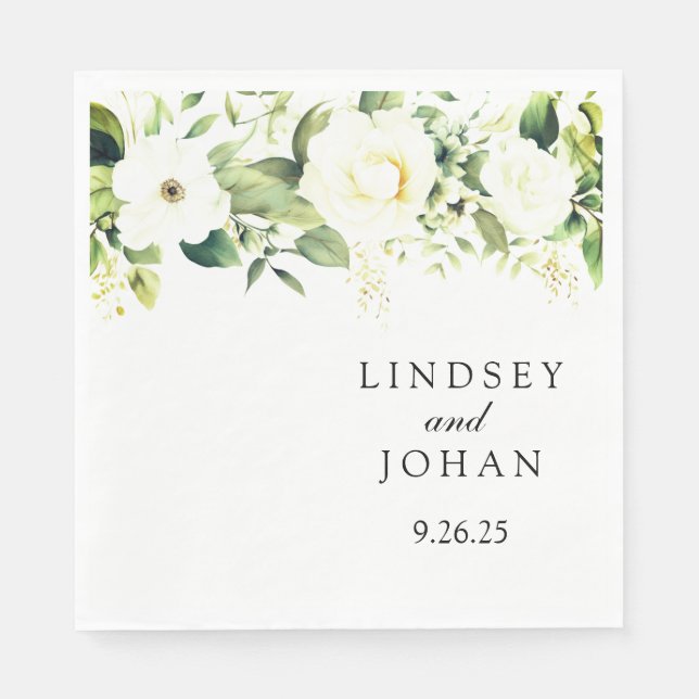 Servilleta De Papel Papel de Boda (Anverso)