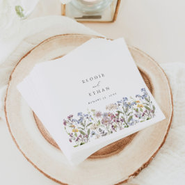 Servilleta De Papel Papel de Boda de Flor Silvestre Napkins Boho Flora