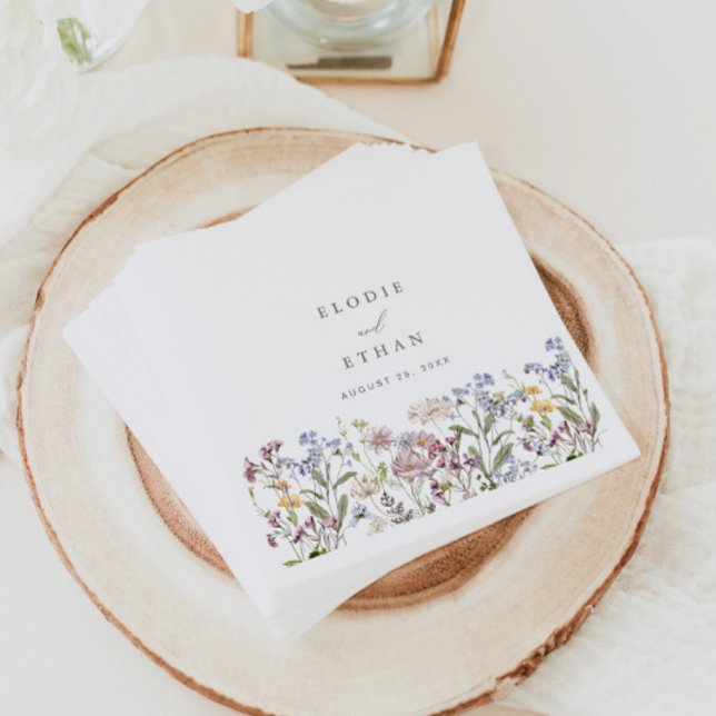 Servilleta De Papel Papel de Boda de Flor Silvestre Napkins Boho Flora (Subido por el creador)