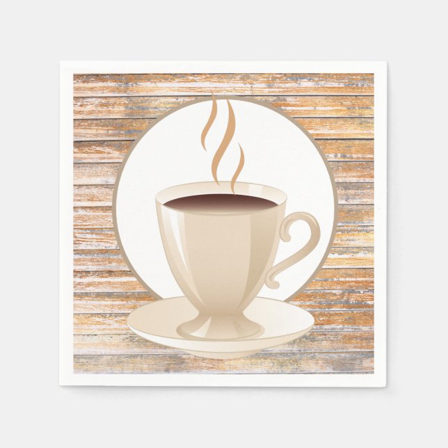 Servilleta De Papel Papel de café lindo (Anverso)