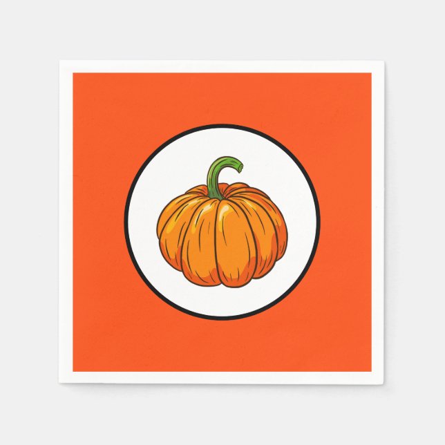Servilleta De Papel Papel de calabaza (Anverso)