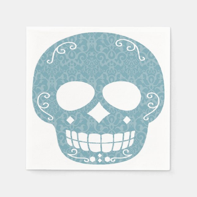 Servilleta De Papel Papel de calavera (Anverso)