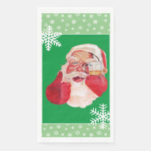 Servilleta De Papel Papel de cerveza de Santa Claus