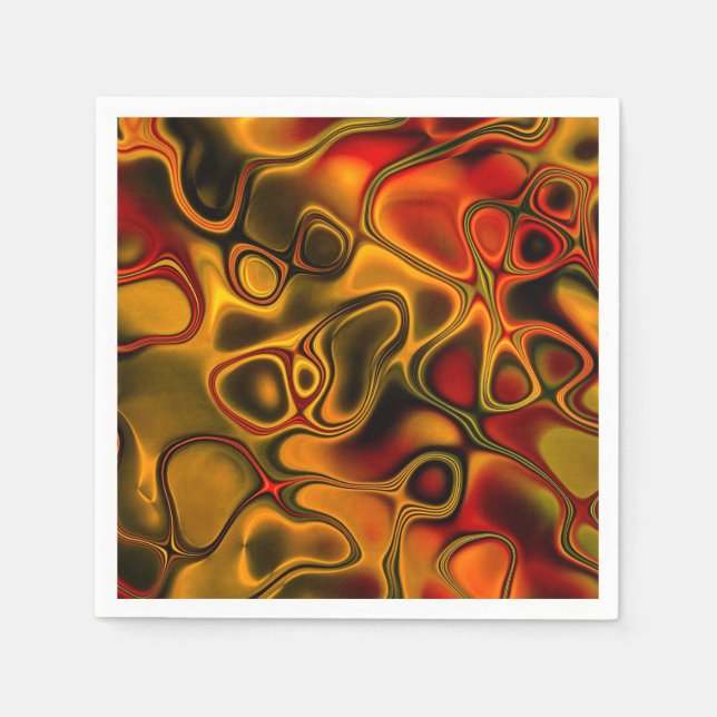 Servilleta De Papel Papel de chocolate fundido Cocktail Napkin (Anverso)