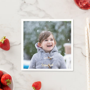 Servilleta De Papel Papel de Cocktail para Fiesta con Fotos Personaliz