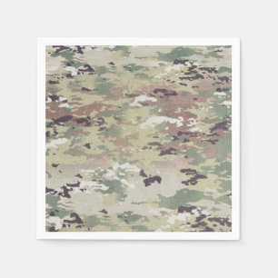 Servilleta De Papel Papel de cóctel Napkin Army OCP Camo Uniform Camof