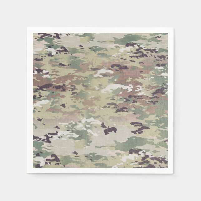 Servilleta De Papel Papel de cóctel Napkin Army OCP Camo Uniform Camof (Anverso)