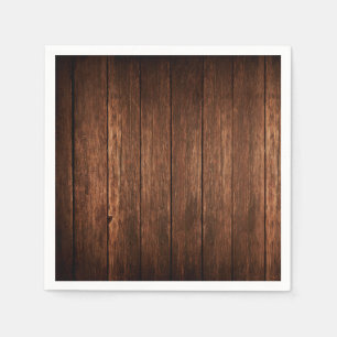 Servilleta De Papel Papel de cóctel Napkin Barn Wood Country Rústico