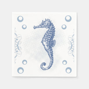 Servilleta De Papel Papel de cóctel Napkin Hipoahoría de mar Agua de p