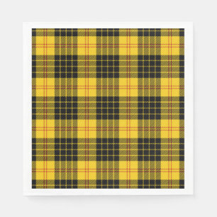 Servilleta De Papel Papel de cuadros negro amarillo