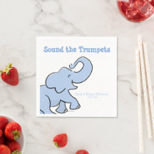 Papel de Cumpleaños de Elefante Lindo Personalizad