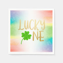 Papel de cumpleaños de Lucky One St Patricks Day
