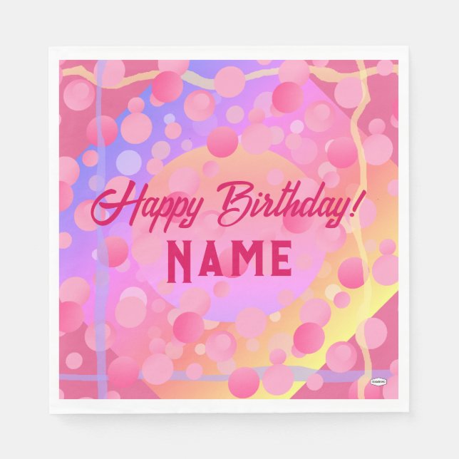 Servilleta De Papel Papel de cumpleaños feliz Napkin HAMbyWG (Anverso)
