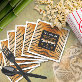Servilleta De Papel Papel de cumpleaños tigre para impresión en animal