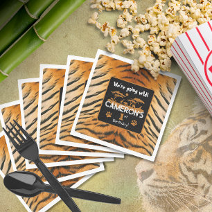 Servilleta De Papel Papel de cumpleaños tigre para impresión en animal